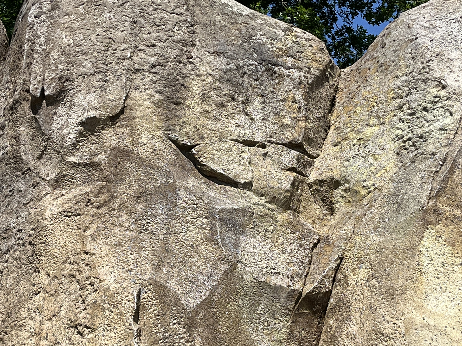Close-up of realistic concrete rock surface texture
