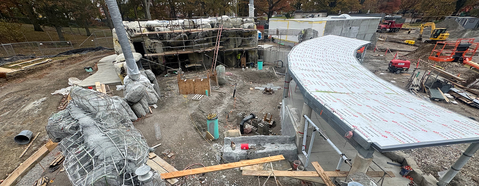 Rockwork construction site