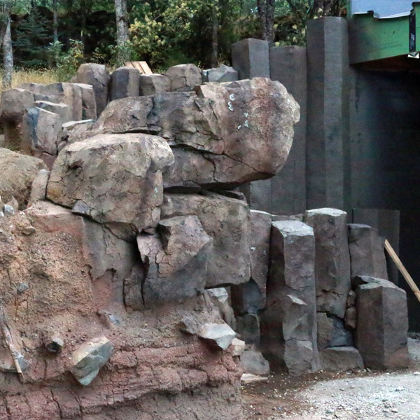 Commercial rockwork installation
